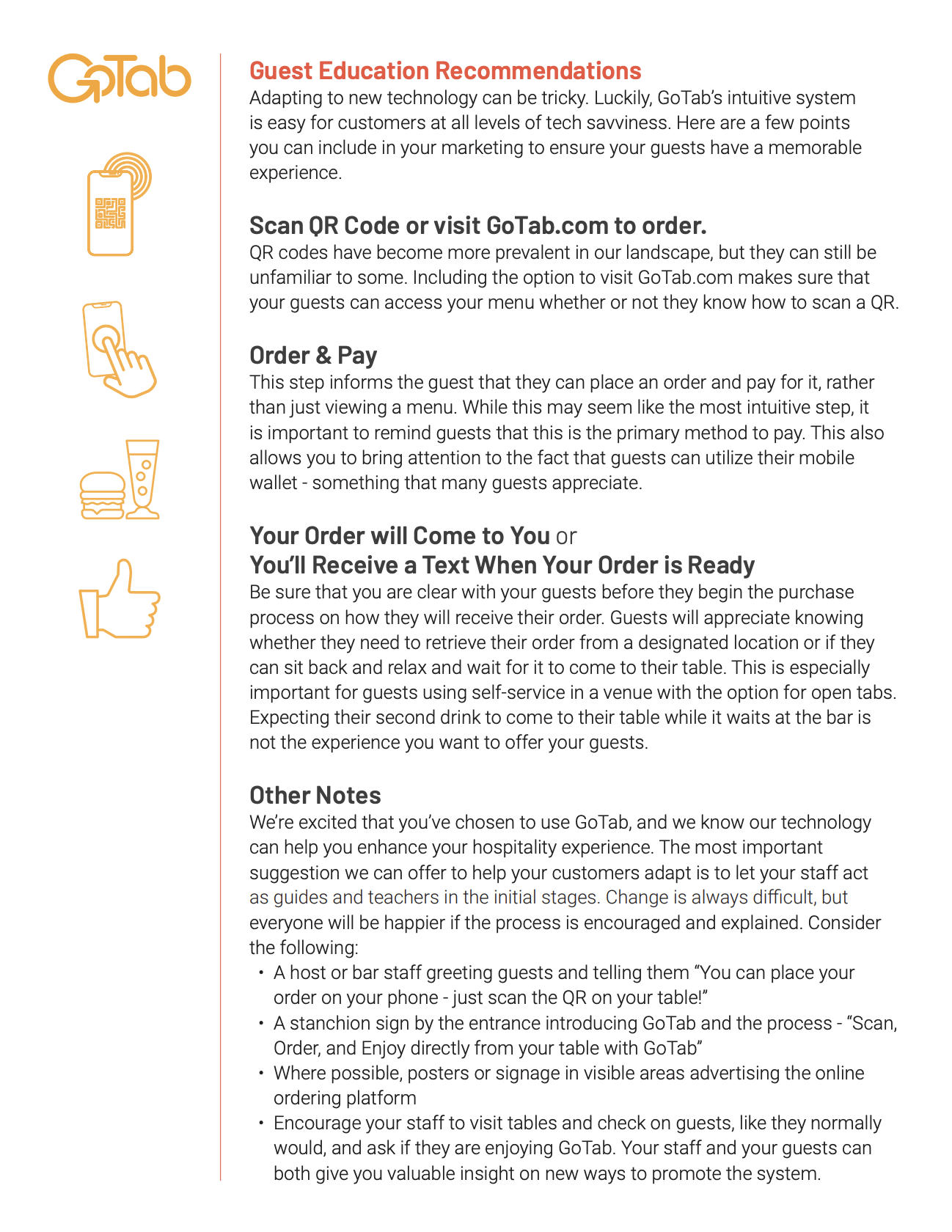 Guest Education Recommendations